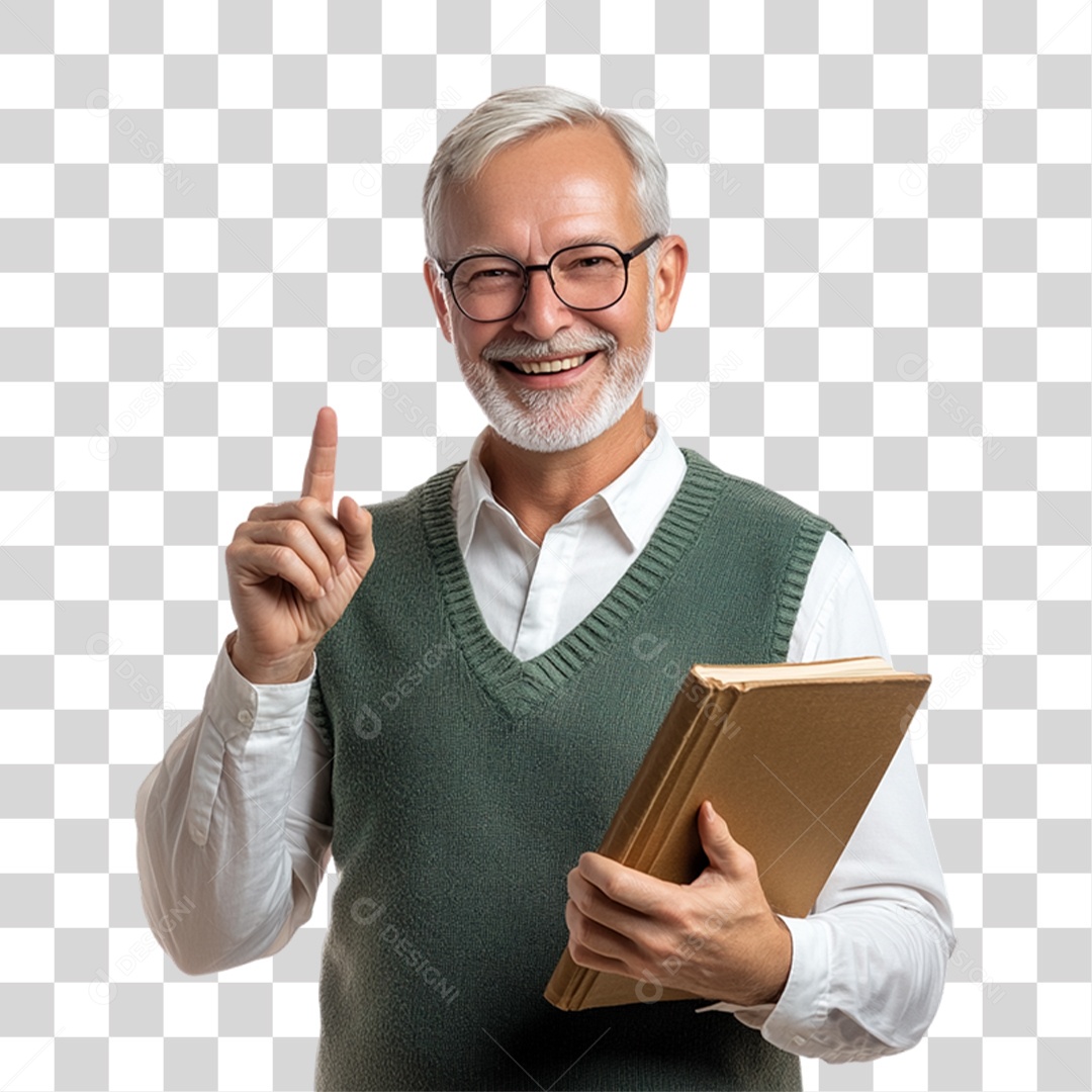 Professor Pronto para dar Aula PNG Transparente