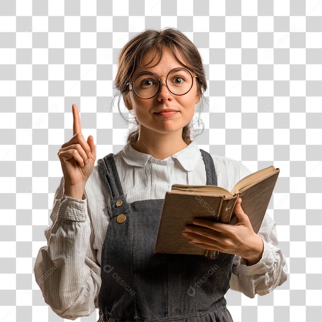 Professora Pronta Para dar Aula PNG Transparente