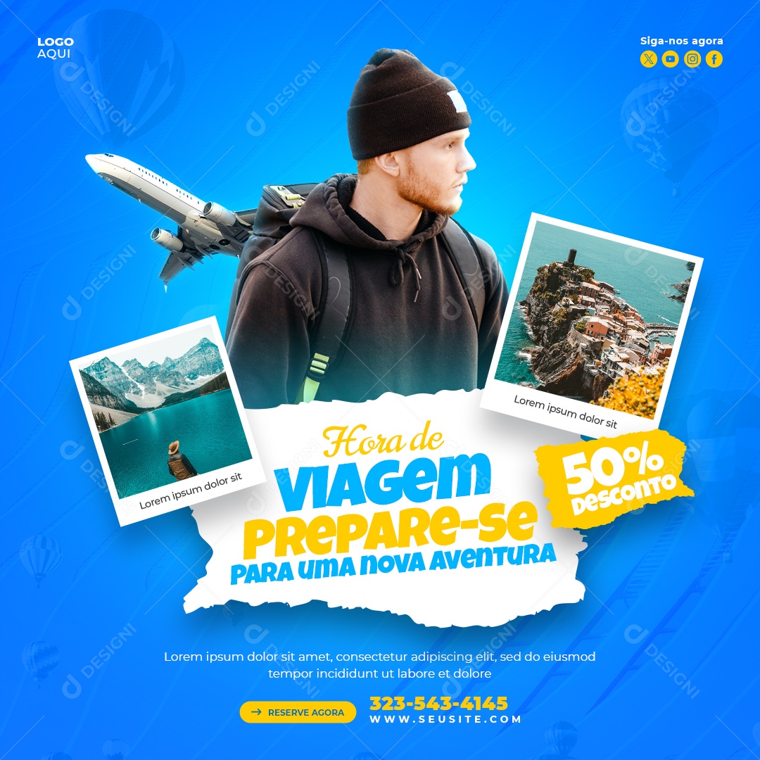 Story Agência de Viagens Explorar O Mundo Social Media PSD Editável