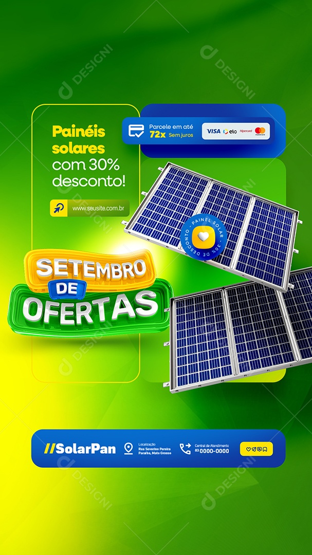 Story September Offers Solar Panel Solar Panels Social Media PSD Editable