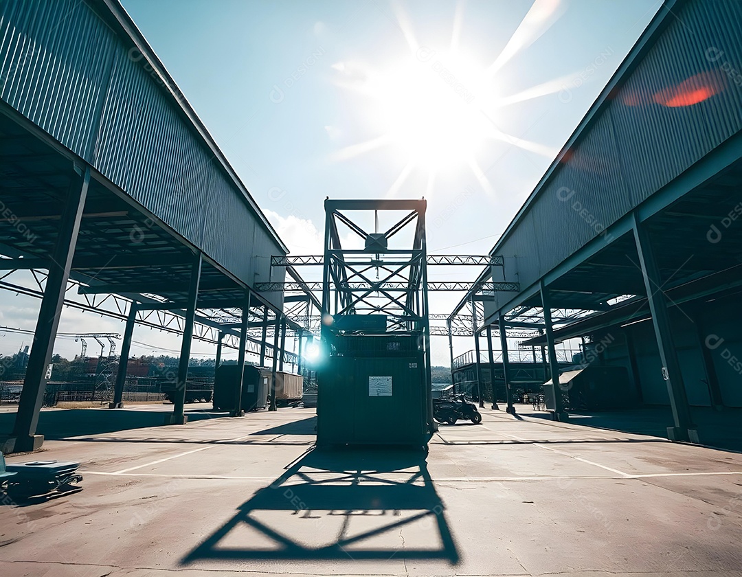 Estrutura metálica de uma empresa