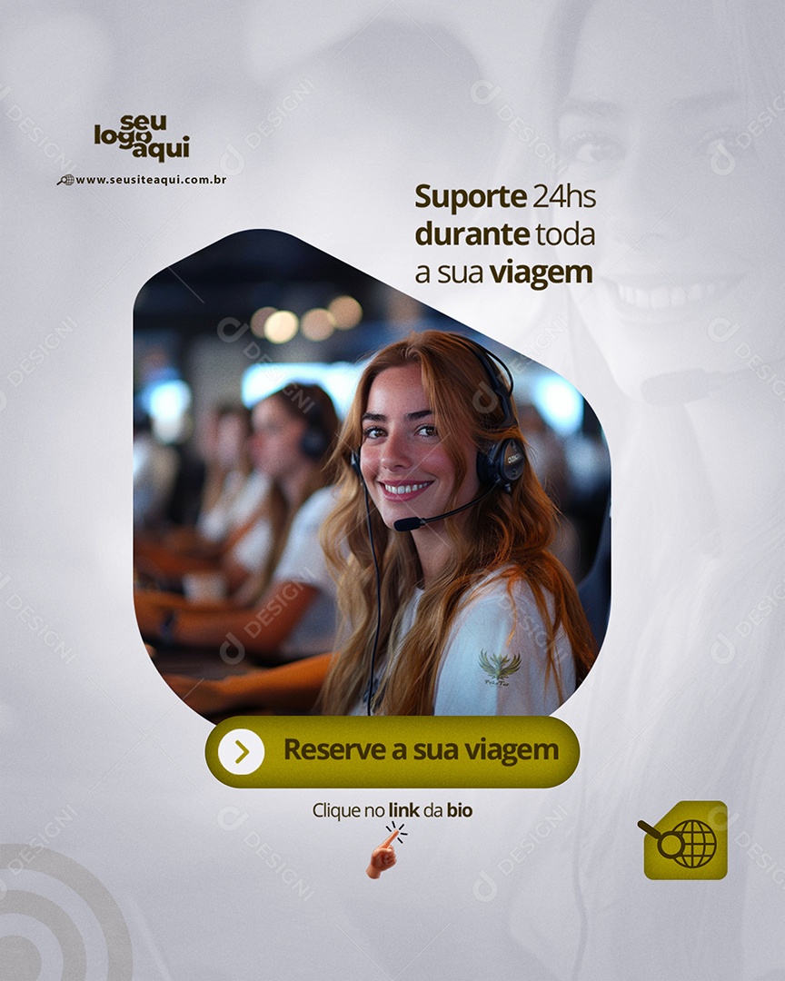 Agência de Viagem Social Media PSD Editável