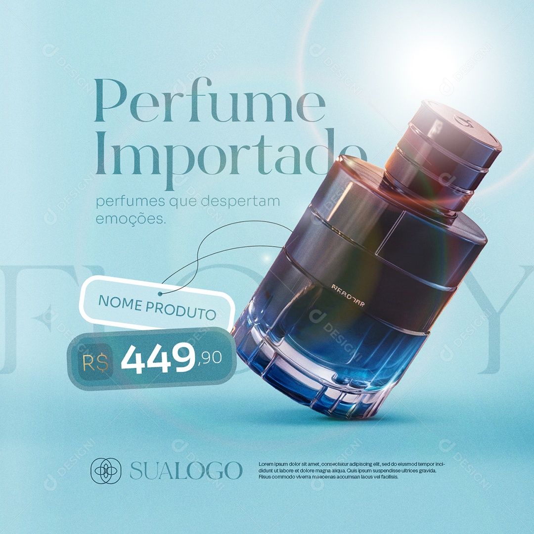Importados Perfume Importado Social Media PSD Editável
