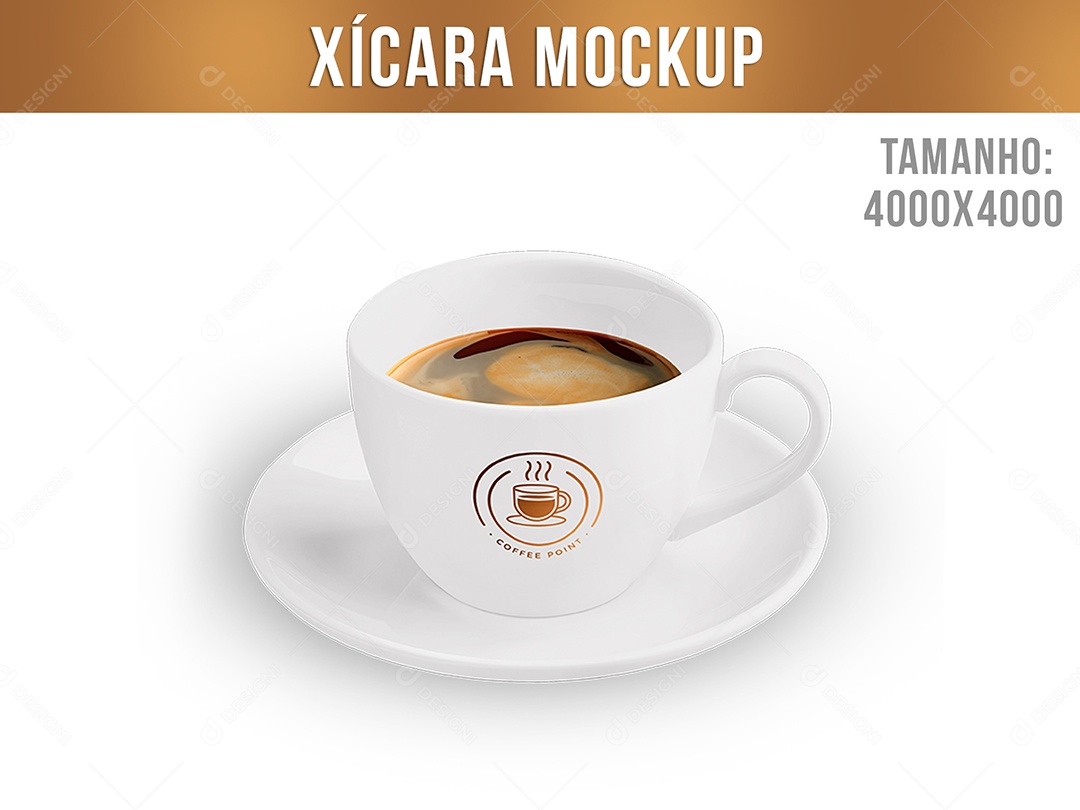 Mockup Chicará De Café Com Leite PSD Editável