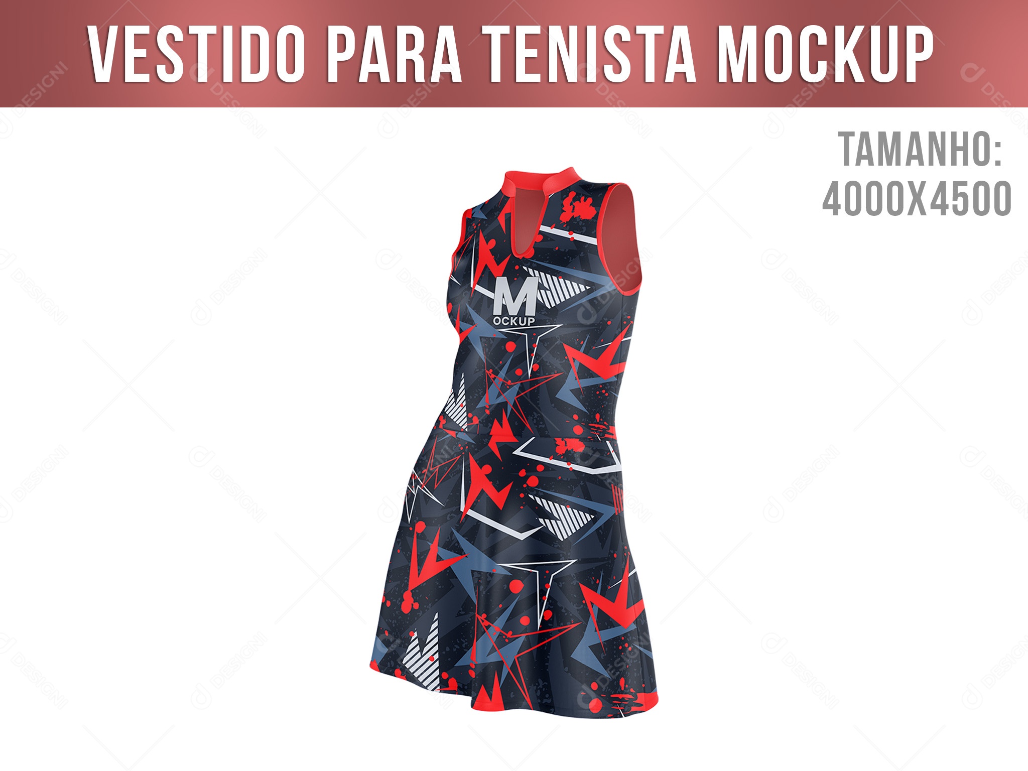 Mockup Vestido Para Tenista PSD Editável