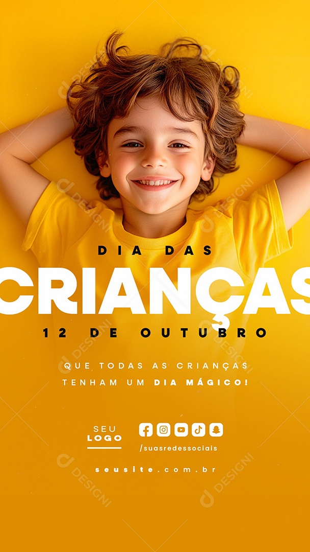 Story Dia das Crianças 12 de Outubro Social Media PSD Editável