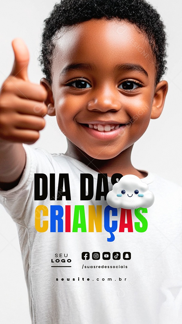 Story Dia das Crianças 12 de Outubro Social Media PSD Editável