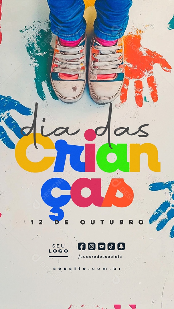 Story Dia das Crianças 12 de Outubro Social Media PSD Editável