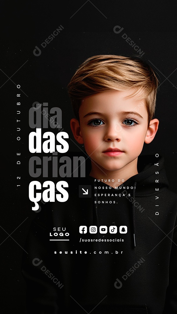 Story Dia das Crianças 12 de Outubro Social Media PSD Editável