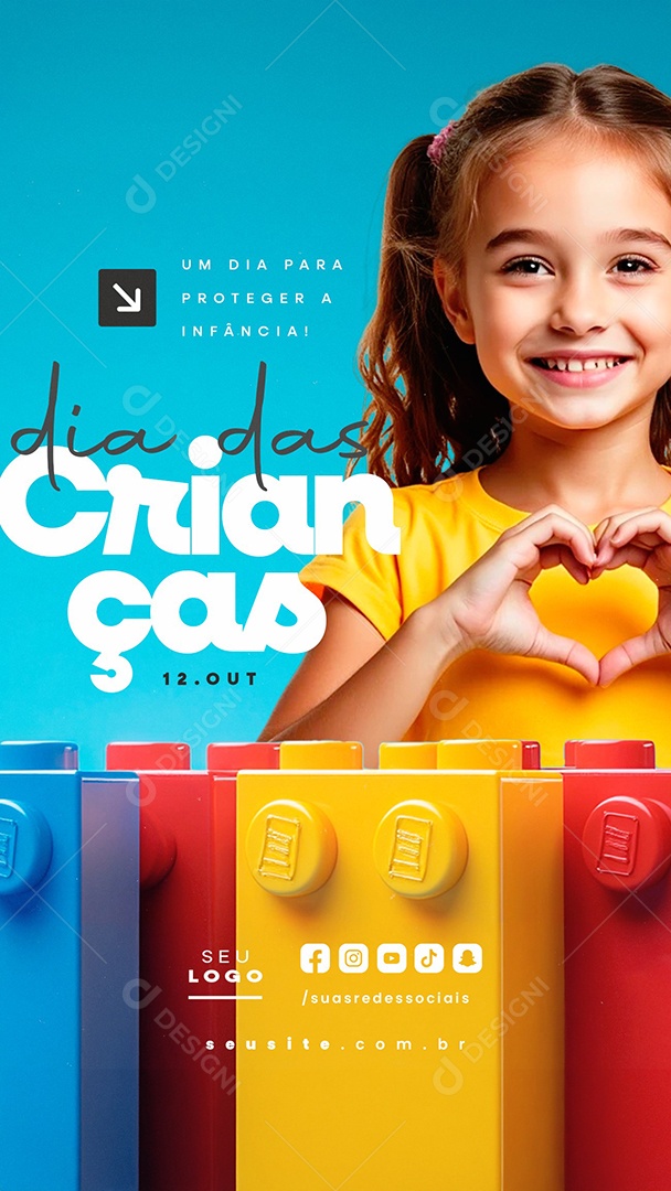 Story Dia das Crianças 12 de Outubro Social Media PSD Editável
