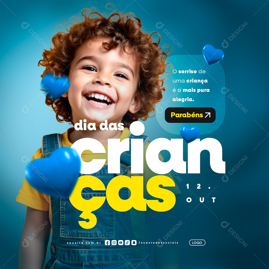 Dia Das Crianças 12 de Outubro Social Media PSD Editável