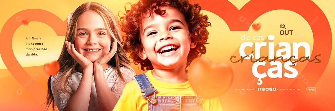 Carrossel Dia das Crianças 12 de Outubro Social Media PSD Editável