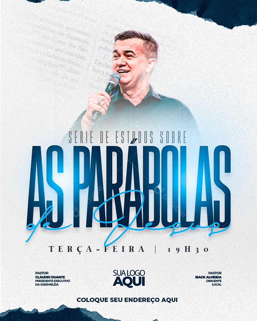 Feed Flyer Gospel As Parábolas Social Media PSD Editável