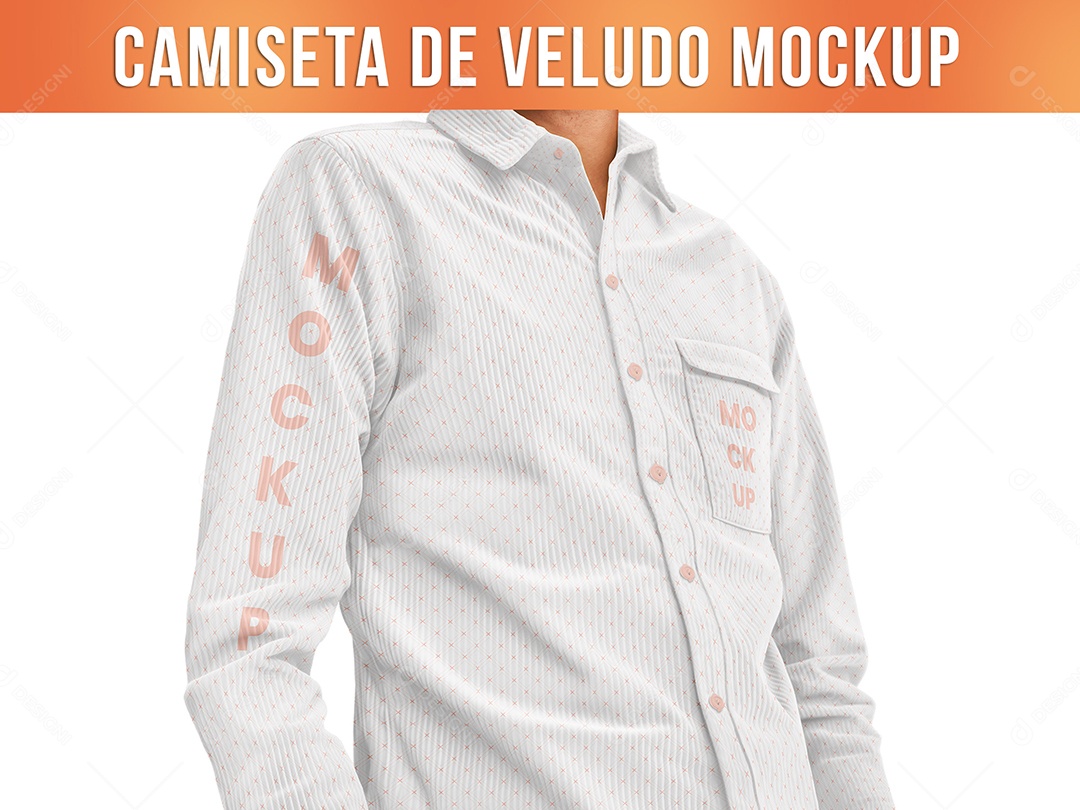 Camiseta De Veludo Mockup