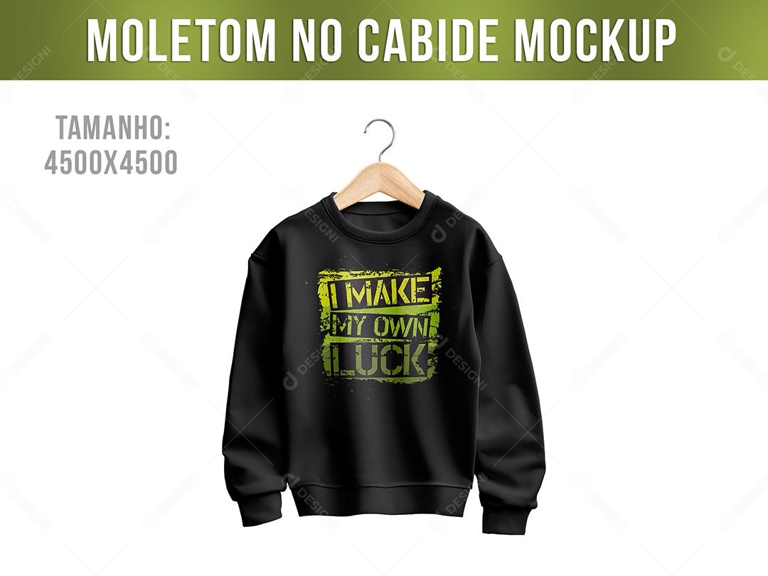 Moletom No Cabide Mockup PSD Editável