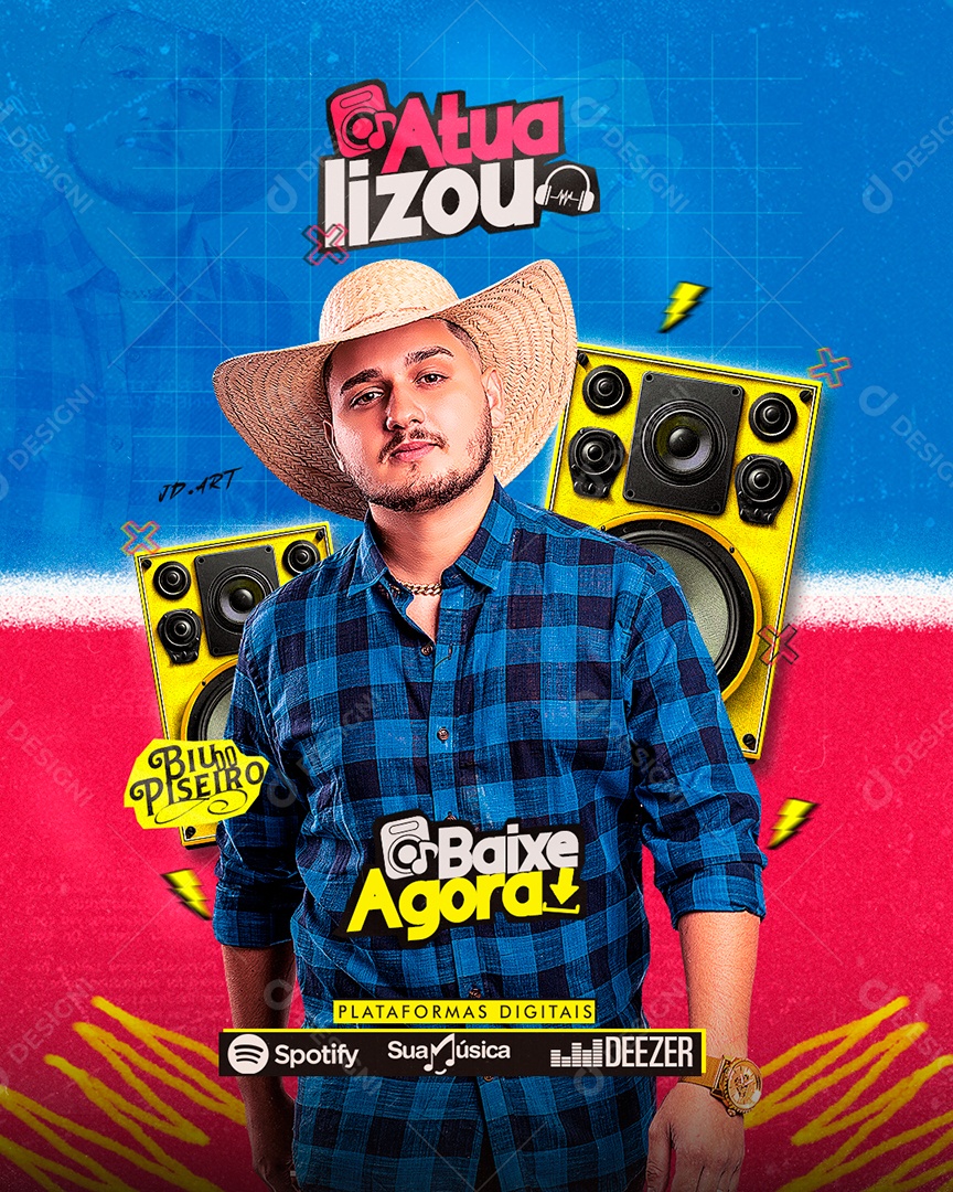 Feed Flyer  Atualizou Social Media PSD Editável