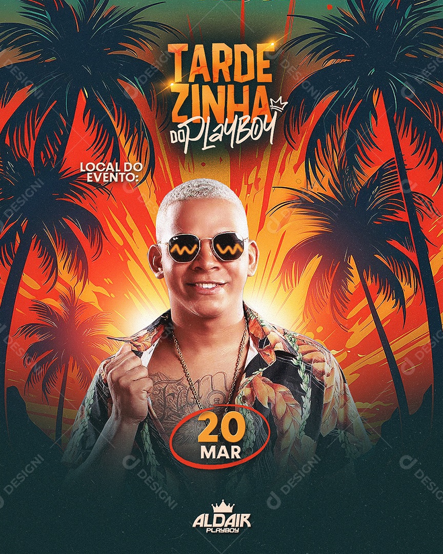 Feed Flyer Tardezinha Social Media PSD Editável