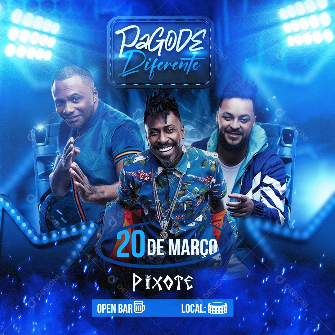 Flyer Agenda 20 De Março Social Media PSD Editável