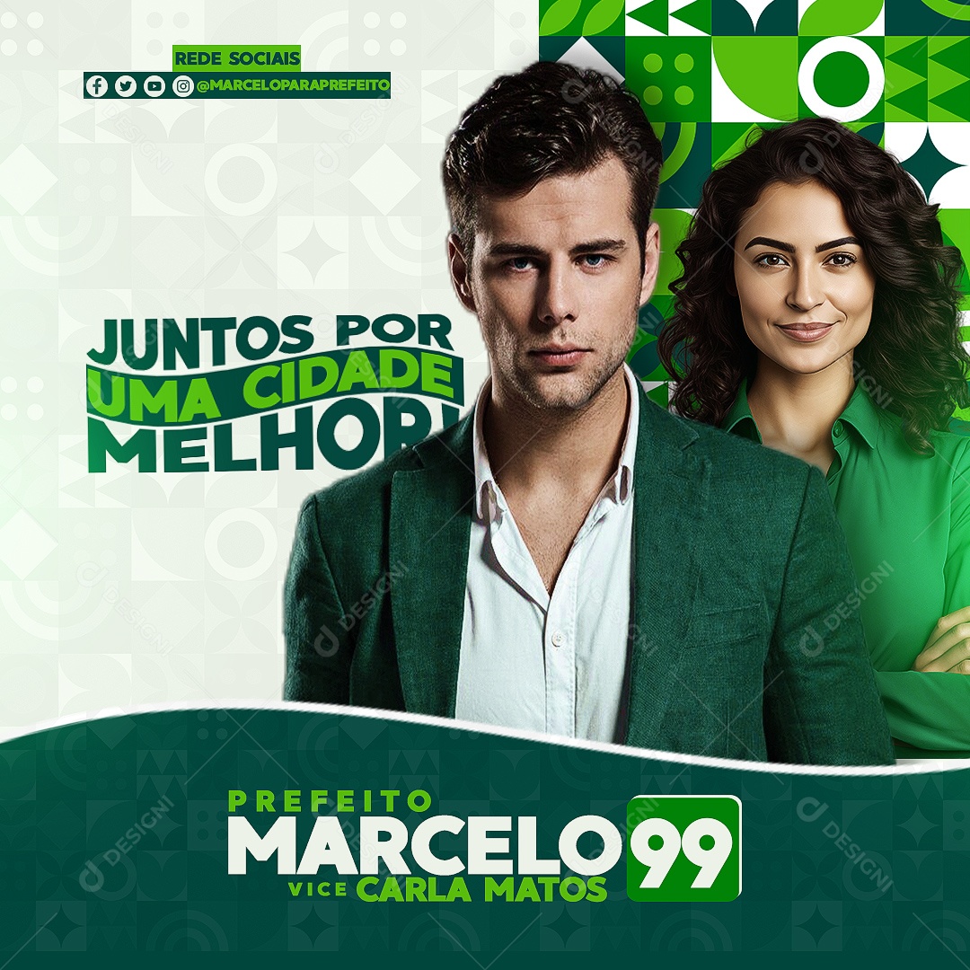 Política Social Juntos Por Uma Cidade Melhor Social Media PSD Editável