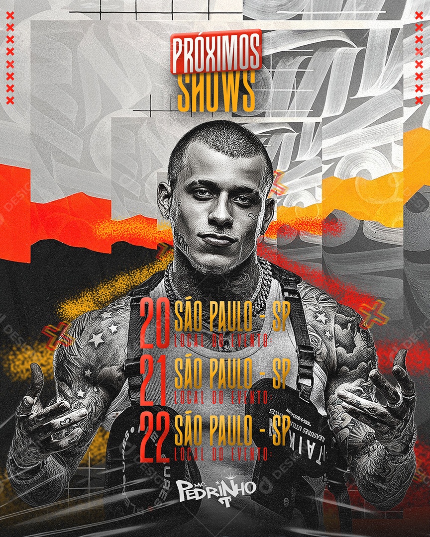 Feed Flyer Próximos Shows Social Media PSD Editável