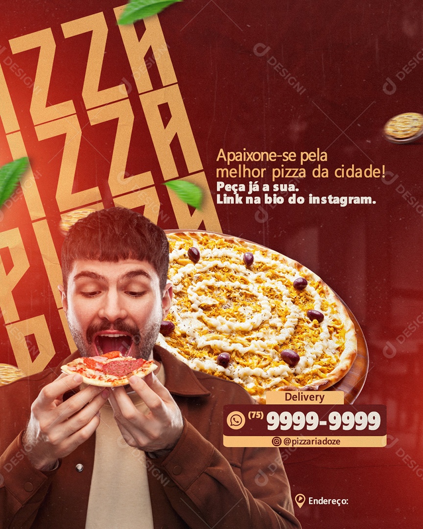 Story Pizzaria Social Media PSD Editável