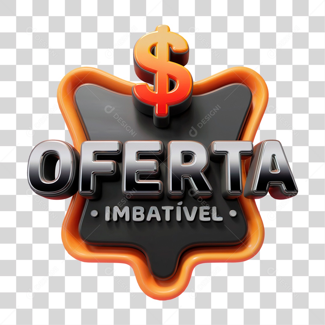 Seal 3D Offer Imbativél PNG Transparent