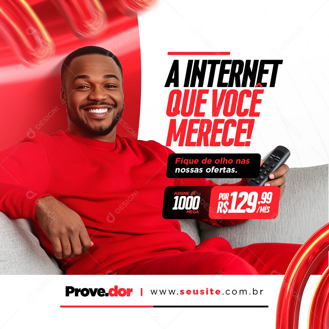 A Internet Que Você Merece Social Media PSD Editável