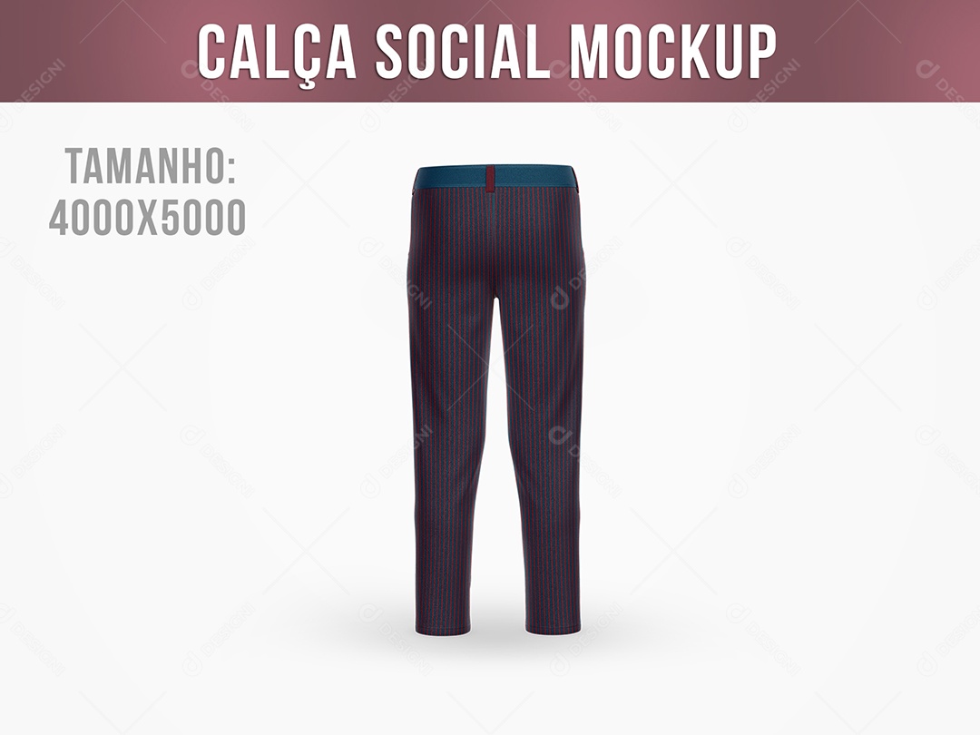 Mockup De Calça Social  PSD Editável