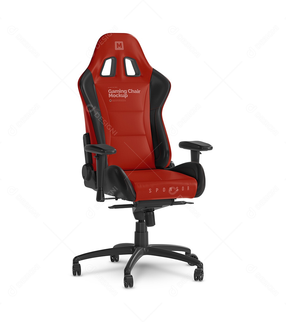 Cadeira Gamer Mockup PSD Editável