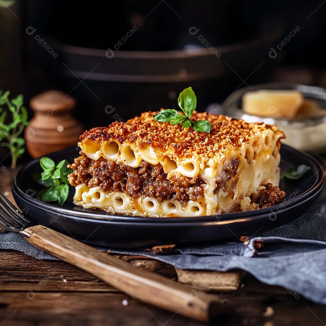 Pastitsio grego esfumaçado