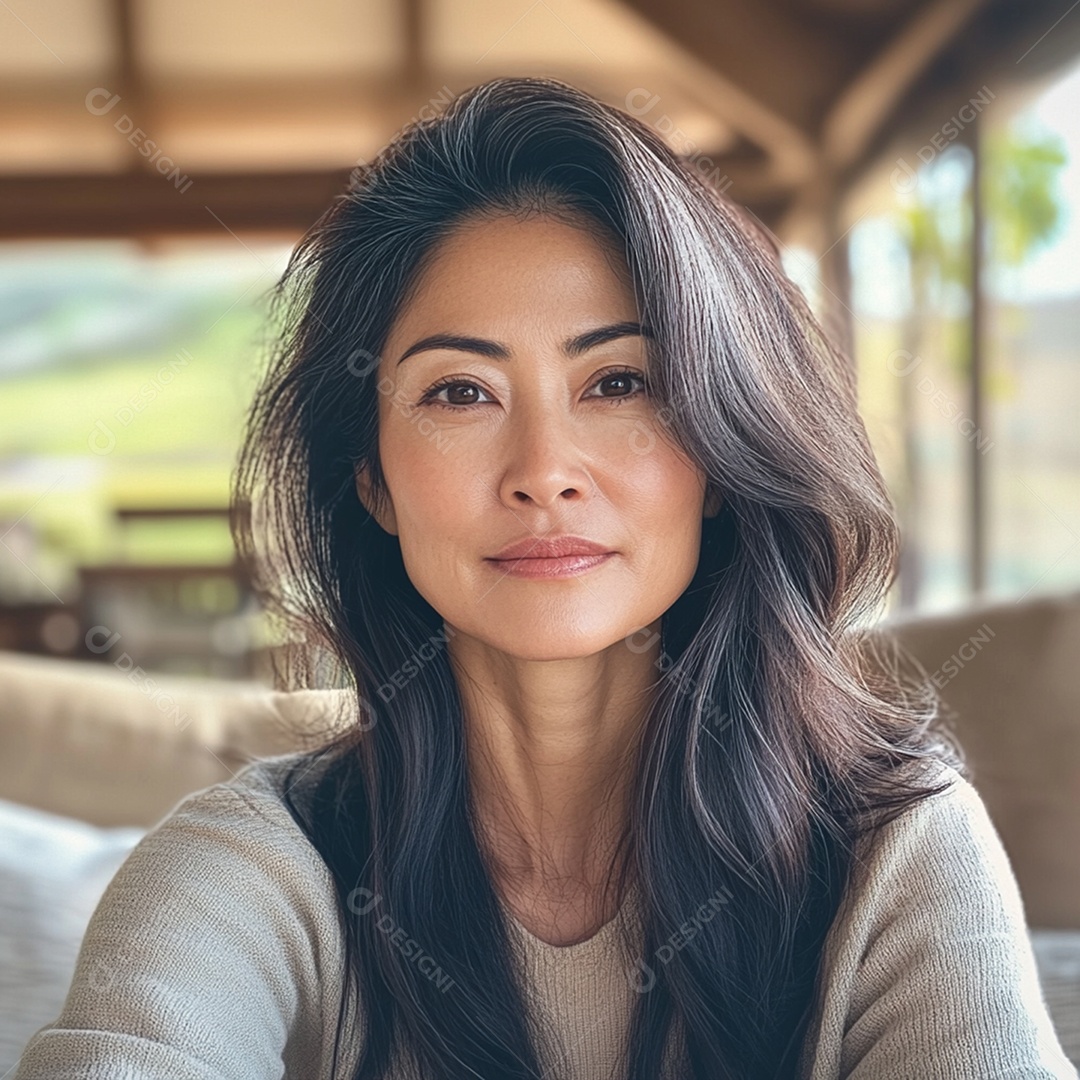 Retrato de uma mulher madura