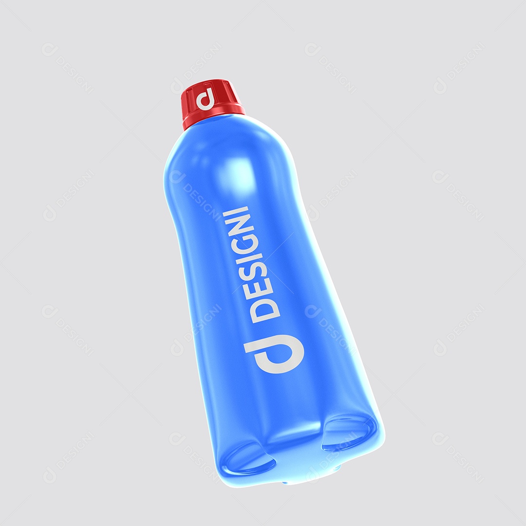 Mockup De Amaciante 1L Inclinado PSD Editável