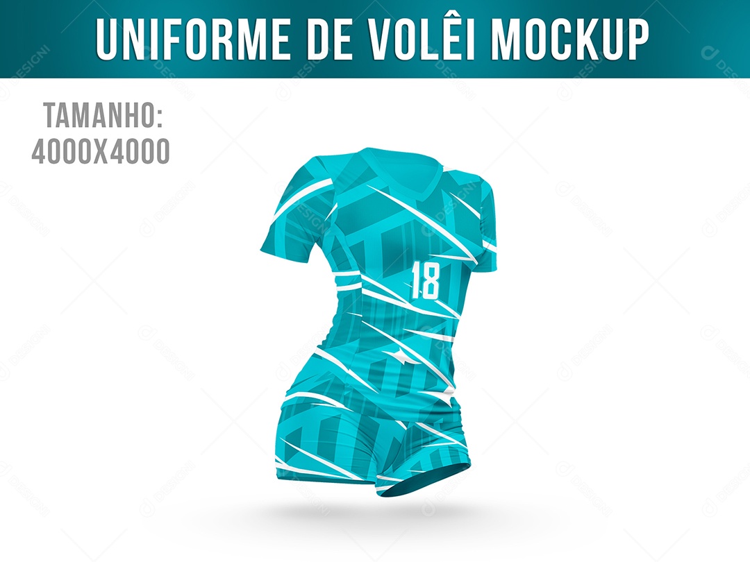 Mockup De Uniforme De Volêi PSD Editável