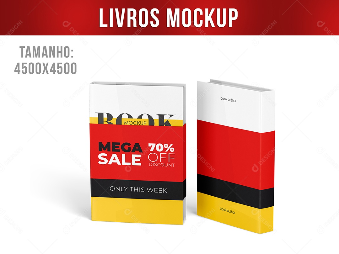 Mockup De Livros PSD Editável