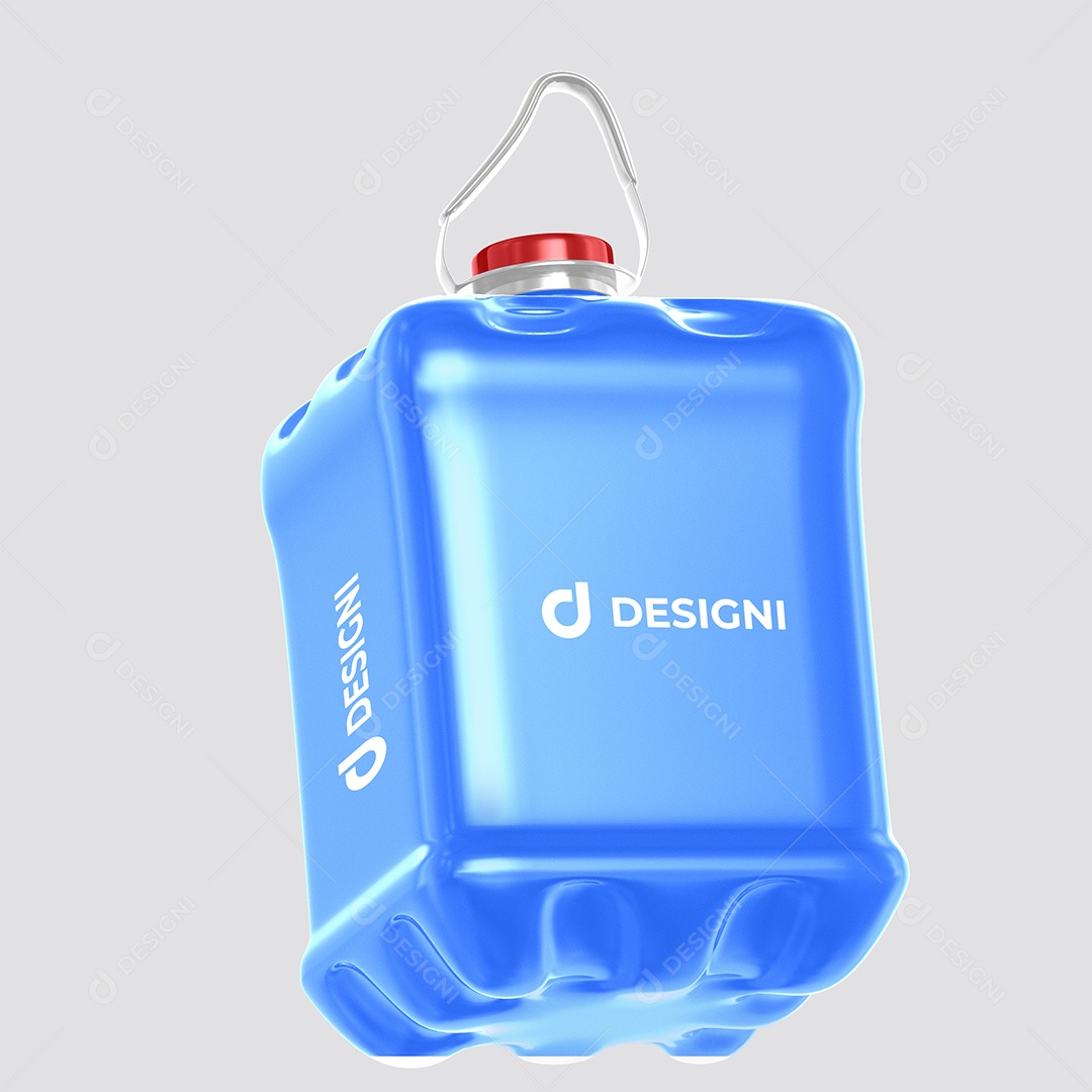 Mockup De Amaciante 7L Inclinado PSD Editável