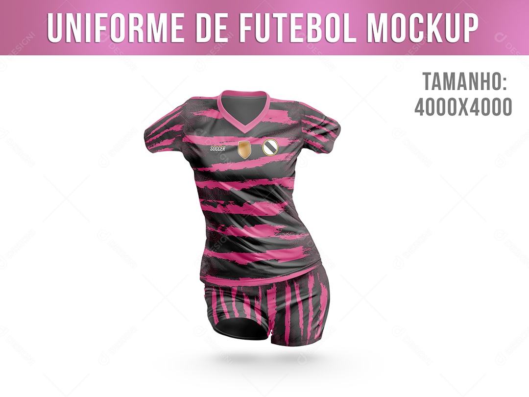 Mockup De Uniforme De Futebol PSD Editável