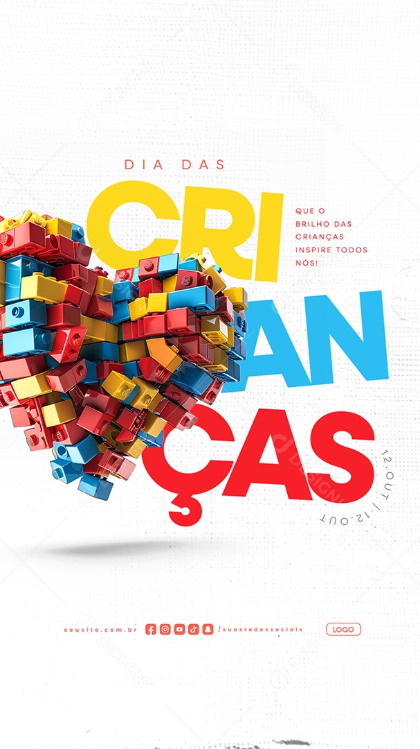 Story Dia das Crianças 12 de Outubro Social Media PSD Editável