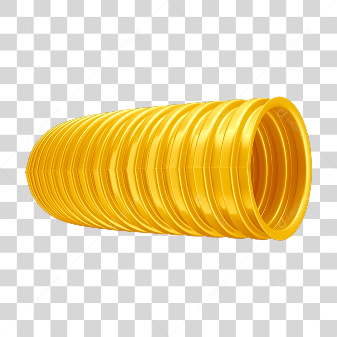 Eletroduto Corrugado 20 milímetros Antichamas Amarelo PNG Transparente