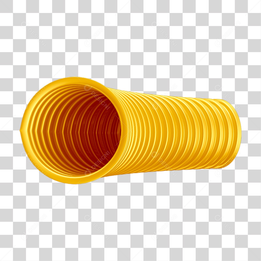 Eletroduto Corrugado 20 milímetros Anti-chamas Amarelo PNG Transparente