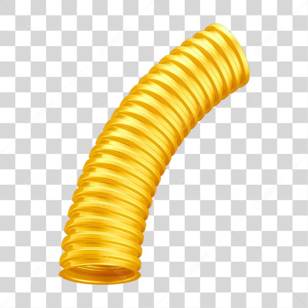 Eletroduto Corrugado 20 milímetros Anti-chamas Amarelo PNG Transparente