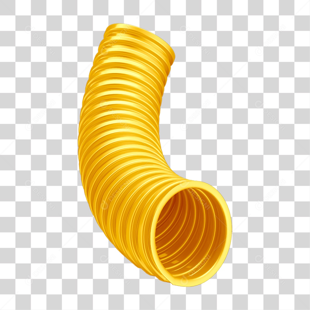Eletroduto Corrugado 20 milímetros Anti-chamas Amarelo PNG Transparente
