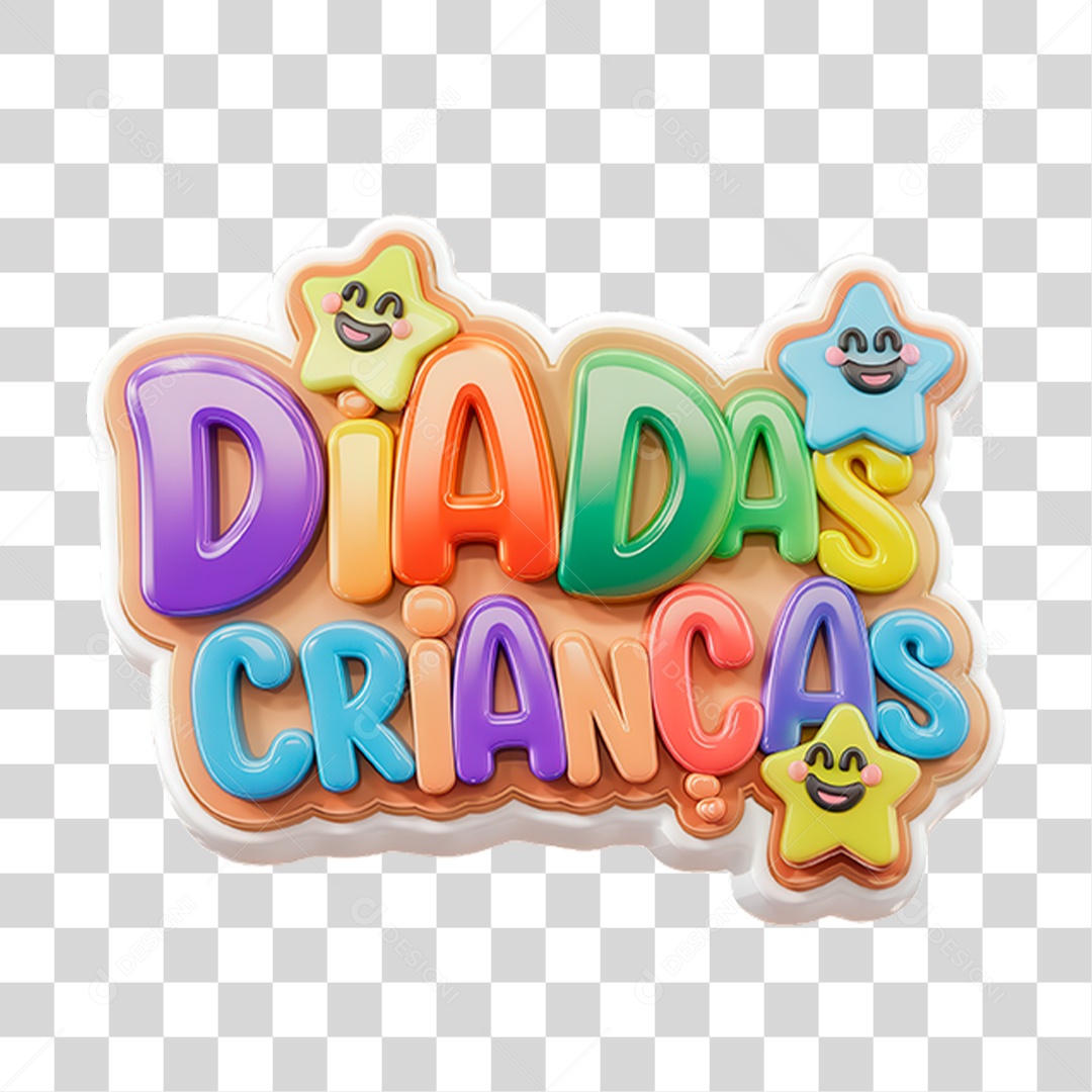 Elemento 3D Dia Das Crianças PNG Transparente