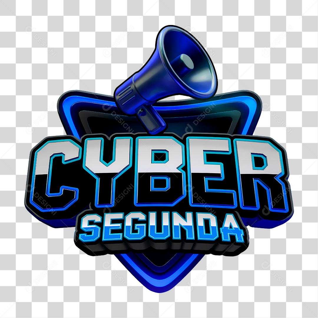 Cyber Monday Selo 3D Para Composição PSD
