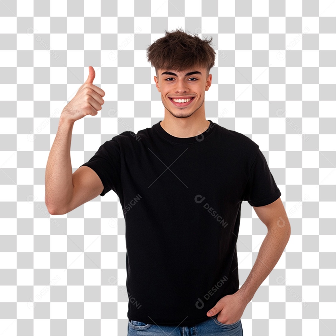 Mens Black Shirt PNG Transparent