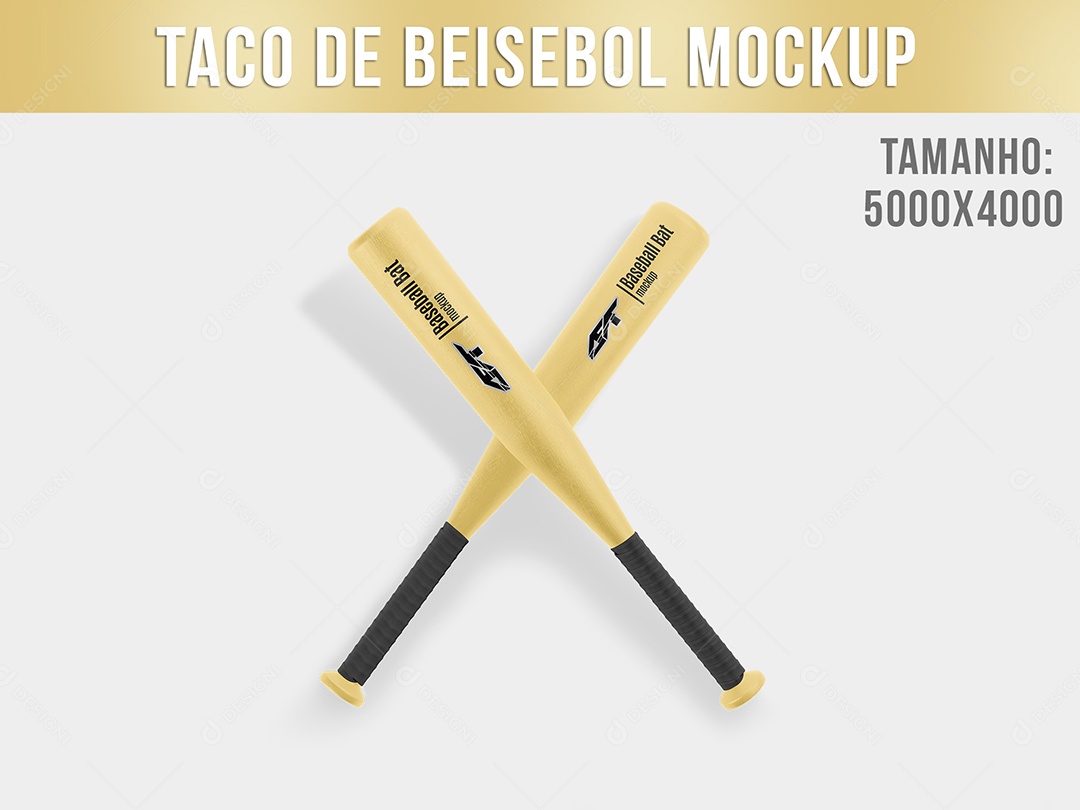 Mockup De Taco De Beisebebol PSD Editável