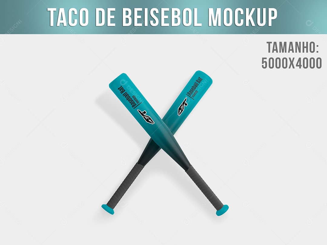 Mockup De Taco De Beisebebol PSD Editável