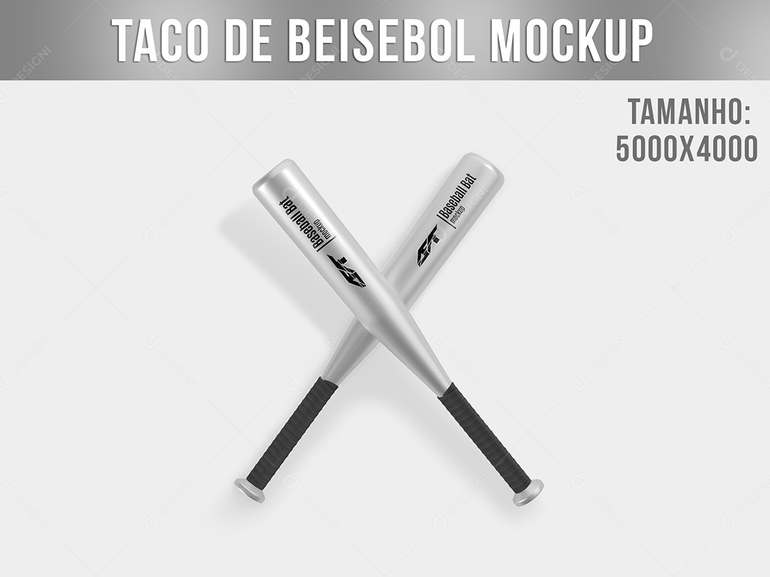 Mockup De Taco De Beisebebol PSD Editável