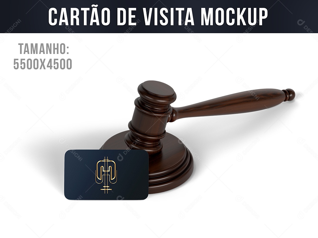 Cartão de Visita Mockup PSD Editável