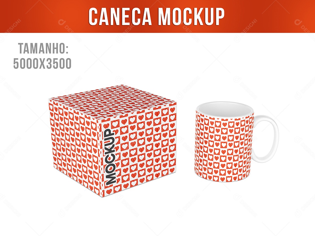 Caneca Mockup PSD Editável