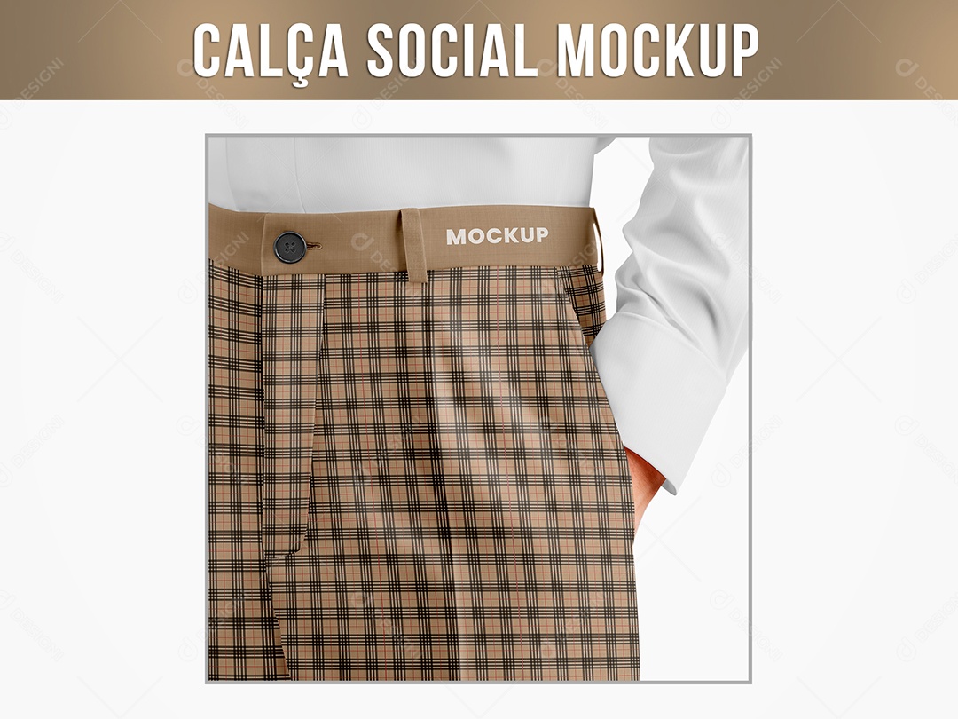 Mockup De Calça Social  PSD Editável